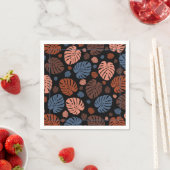 Farbenfrohe Palmwedel Serviette (Beispiel)