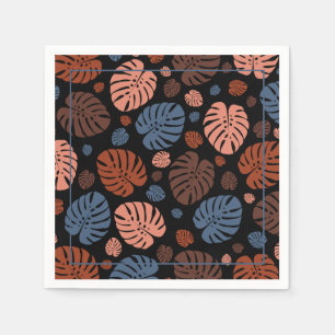 Farbenfrohe Palmwedel Serviette