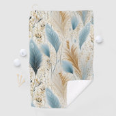 Farbenfrohe Pampas Gras Golfhandtuch (Insitu)