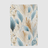Farbenfrohe Pampas Gras Golfhandtuch (Vorderseite)