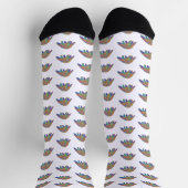 Farbenfrohe Pangolin Art Socken (Oben)