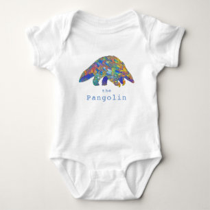 Farbenfrohe Pangolin gefährdete Tierrechte Art Baby Strampler