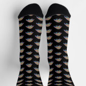 Farbenfrohe Pangolin Socken (Oben)