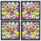 Farbenfrohe Pansy Display Contour Aufkleber (Vorderseite)