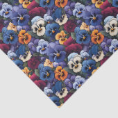 Farbenfrohe Pansy-Muster Seidenpapier (Detail)