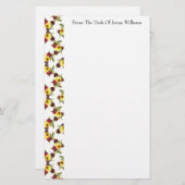 Farbenfrohe Pansy Pattern Stationierung Briefpapier (Vorne/Hinten)