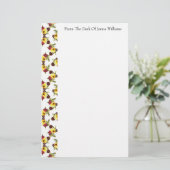 Farbenfrohe Pansy Pattern Stationierung Briefpapier (Stehend Vorderseite)