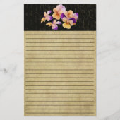 Farbenfrohe Pansys - farbenfrohe Stationerie Briefpapier (Vorderseite)