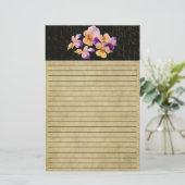 Farbenfrohe Pansys - farbenfrohe Stationerie Briefpapier (Stehend Vorderseite)
