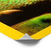 Farbenfrohe Panther Chameleon Digital Aft Poster (Ecke)