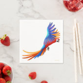 Farbenfrohe Papagei Papagei Napkins Serviette (Beispiel)