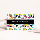 Farbenfrohe Papageien, Blume, Pet Shop, Vogelladen Visitenkarte