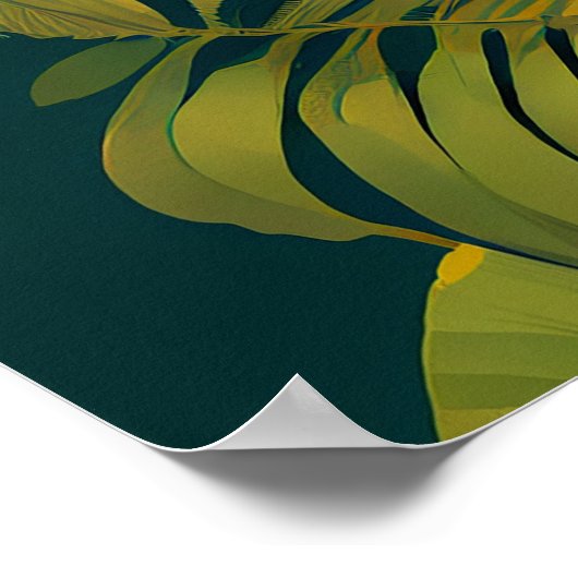 Farbenfrohe Papageien Poster (Ecke)