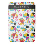 Farbenfrohe Papageien, tropische Papageien, Ihr Na Badematte (Vorderseite Vertikal)