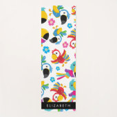 Farbenfrohe Papageien, tropische Papageien, Ihr Na Yogamatte (Vorderseite)