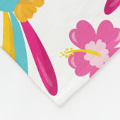 Farbenfrohe Papageien, tropische Papageien, Vögel, Fleecedecke (Ecke)