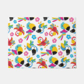 Farbenfrohe Papageien, tropische Papageien, Vögel, Fußmatte (Vorderseite)