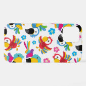 Farbenfrohe Papageien, tropische Papageien, Vögel, iPhone Hülle (Rückseite (Horizontal))