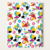 Farbenfrohe Papageien, tropische Papageien, Vögel, Planer (Rückseite)