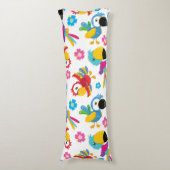 Farbenfrohe Papageien, tropische Papageien, Vögel, Seitenschläferkissen (Vorderseite Vertikal)