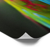 Farbenfrohe Papageienplakat Poster (Ecke)