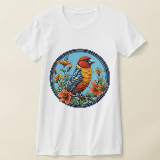 Farbenfrohe Papageienvogel T-Shirt (Ablage )
