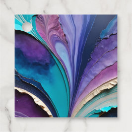 Farbenfrohe Papier Collage Art Gift Tags Geschenkanhänger