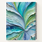 Farbenfrohe Papier Collage Art Spirale Notebook Notizblock (Rückseite)