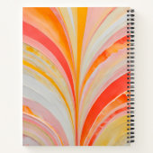 Farbenfrohe Papier Collage Art Spirale Notebook Notizblock (Rückseite)