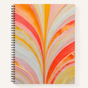 Farbenfrohe Papier Collage Art Spirale Notebook Notizblock