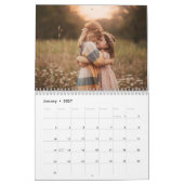 Farbenfrohe Papierbäume Weihnachtskalender für das Kalender (Jan 2027)