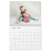 Farbenfrohe Papierbäume Weihnachtskalender für das Kalender (Feb 2027)
