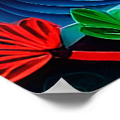 Farbenfrohe Papiergestänge Poster (Ecke)