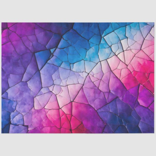 Farbenfrohe Papierhandtaschentuch Seidenpapier (Vorderseite)