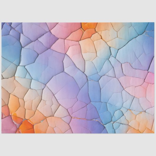 Farbenfrohe Papierhandtaschentuch Seidenpapier (Vorderseite)