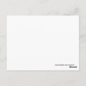 Farbenfrohe Papierklammern Büromaterial Postkarte (Rückseite)