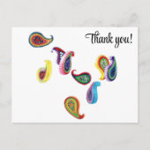Farbenfrohe Papierverpackungen Danke Postcard Postkarte (Vorderseite)
