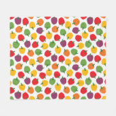 Farbenfrohe Paprikaschoten Fleecedecke (Vorderseite (Horizontal))