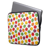 Farbenfrohe Paprikaschoten Laptopschutzhülle (Vorderseite Links)