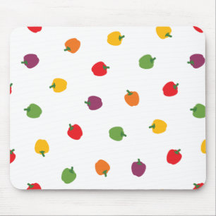 Farbenfrohe Paprikaschoten Mousepad