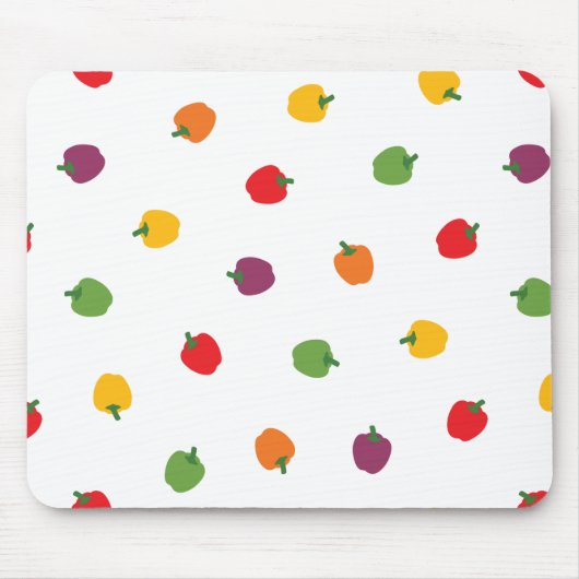 Farbenfrohe Paprikaschoten Mousepad (Vorne)