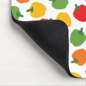Farbenfrohe Paprikaschoten Mousepad (Ecke)