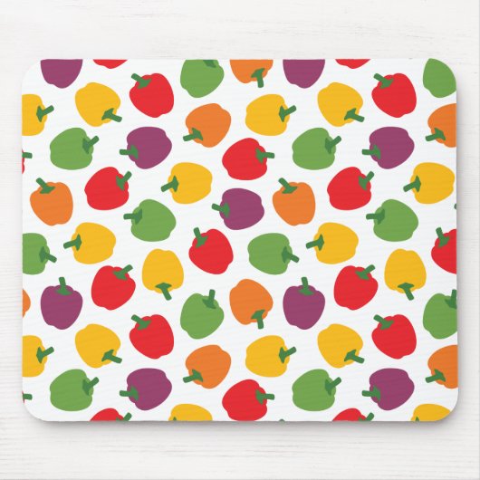 Farbenfrohe Paprikaschoten Mousepad (Vorne)