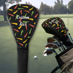 Farbenfrohe Paprikaschoten Pattern Golf Head Cover Headcover