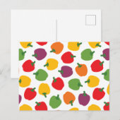 Farbenfrohe Paprikaschoten Postkarte (Vorne/Hinten)
