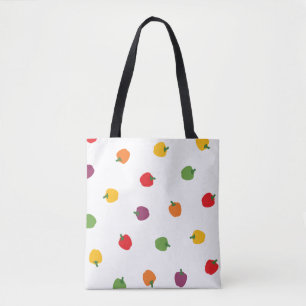 Farbenfrohe Paprikaschoten Tasche