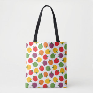Farbenfrohe Paprikaschoten Tasche