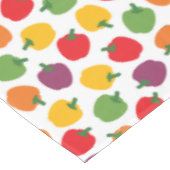 Farbenfrohe Paprikaschoten Tischdecke (Schrägansicht)