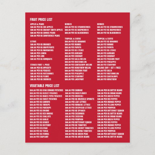 Farbenfrohe Paprikaschoten, Werbung für Lebensmitt Flyer (Hinten)