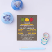 Farbenfrohe Paprikaschoten, Werbung für Lebensmitt Flyer (Einzeln)